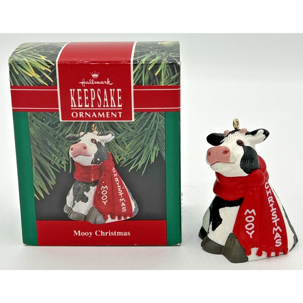 1990 Hallmark Mooy Christmas Ornament SKU U214